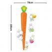 Rabbits Carrots Height Chart Measurement Wall Stickers Vinyl Decal Nursery Decor