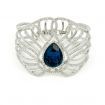 Luxury Jewellery Bangle Blacelet Blue Glass Stone