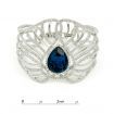 Luxury Jewellery Bangle Blacelet Blue Glass Stone