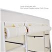 Beige 5-Level Non-Woven Cloth Storage Wardrobe