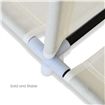 Beige 5-Level Non-Woven Cloth Storage Wardrobe