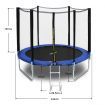 Genki 8ft Trampoline with 5ft Safety Enclosure