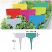 LUD 100 PCS Plastic T-Type Garden Plant Tags Color Random