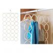 LUD 28 Ring Multi Use Clothes Tie Belt Scarf Hanger Holder Organise Hanger Hook