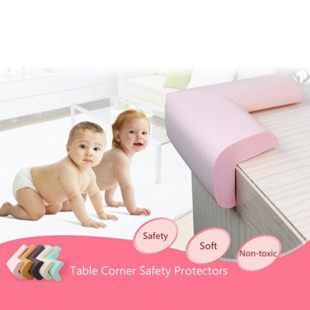 10 PCS Baby Kids Safety Anticollision Edge Corner protection Guards Cushions Bumper Pink
