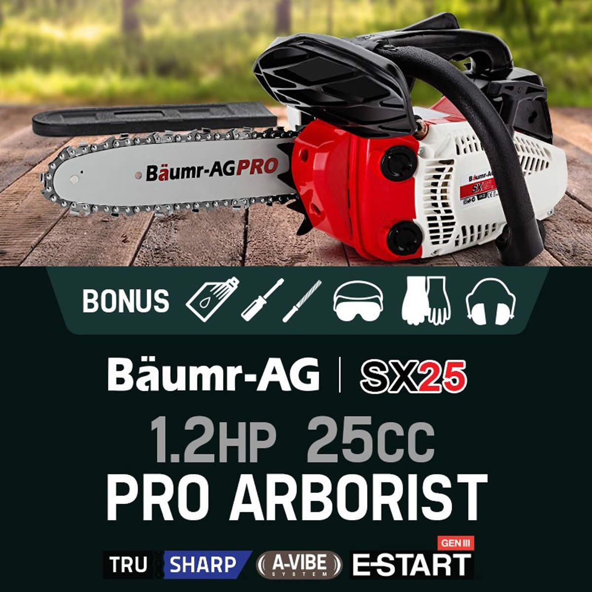 BaumrAG 25cc 10" Pro Arborist Chainsaw SX25