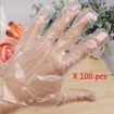 100 Clear Disposable Plastic Gloves