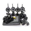TFT Digital 2.4G wireless Cameras Audio Baby Video Monitor 4CH Quad DVR