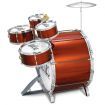 Let's Rock 5pc Drum Kit