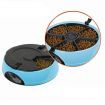 6 Compartment Programmable Pet Feeder with Recordable Message and Built-In Microphone Blue