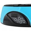 6 Compartment Programmable Pet Feeder with Recordable Message and Built-In Microphone Blue
