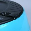 6 Compartment Programmable Pet Feeder with Recordable Message and Built-In Microphone Blue