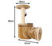 2 Levels Cat / Kitten Gym Tree Scratching Pole / Post Condo with Tunnel