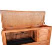 2 Level Double Storey Dual Occupancy Rabbit Guinea Pig Hutch Pet Outdoor / Indoor Cage - Cedar Red Fir Wood