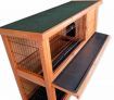 2 Level Double Storey Dual Occupancy Rabbit Guinea Pig Hutch Pet Outdoor / Indoor Cage - Cedar Red Fir Wood