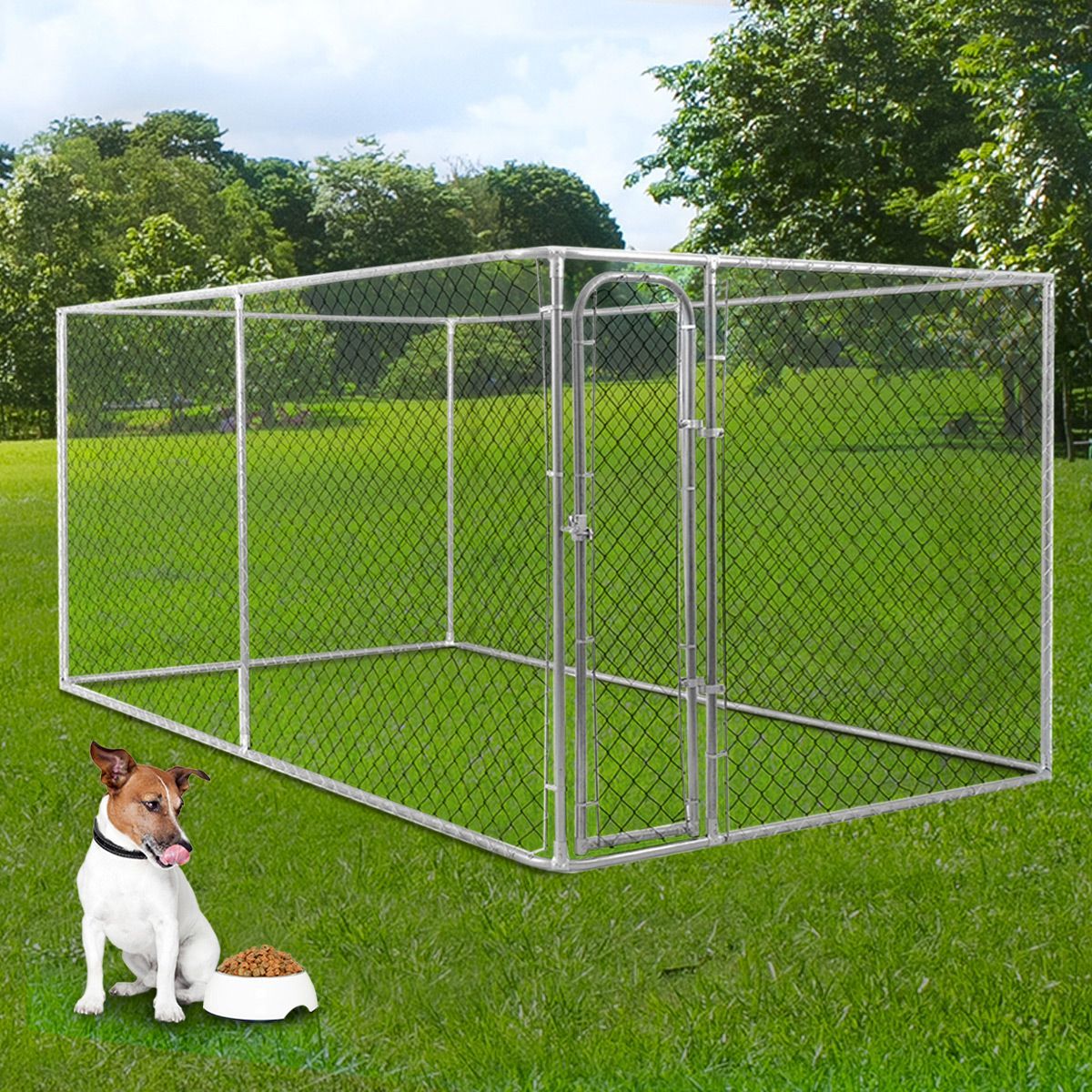 Dog Kennel Run And Pet Enclosure Run Animal Fencing Fence 4m X 23m X 1