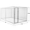 Dog Kennel Rabbit Hutch Pet Run Enclosure Chicken Coop Cage Playpen Puppy Fencing Outdoor 4m x 2.3m x 1.83m