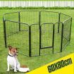 Pet Playpen Dog Kennel Enclosure Puppy Exercise Cage Outdoor Fence 8 Panels Small