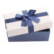 Elegant blue and white Gift Boxes Case For Wedding party Xmas birthday Present small size