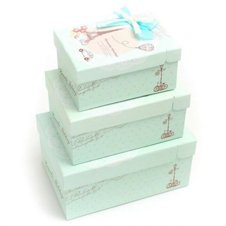 3 in 1 Creative the Eiffel Tower Gift Box Case for Wedding party Xmas birthday Present