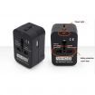 Multifunction Travel Universal Adapter Socket AU/EU/US/UK Dual USB Port