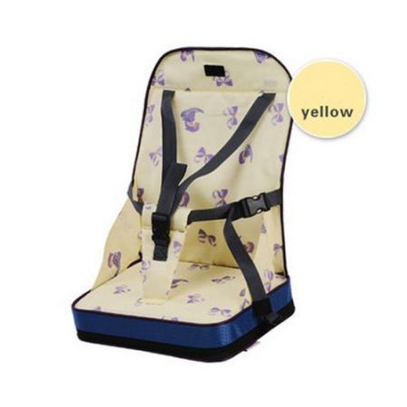 Baby Kids Portable Feeding High Chair Booster Seat Yellow Crazy