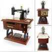 LUD Vintage Mini Treadle Sewing Machine Design Mechanical Music Box