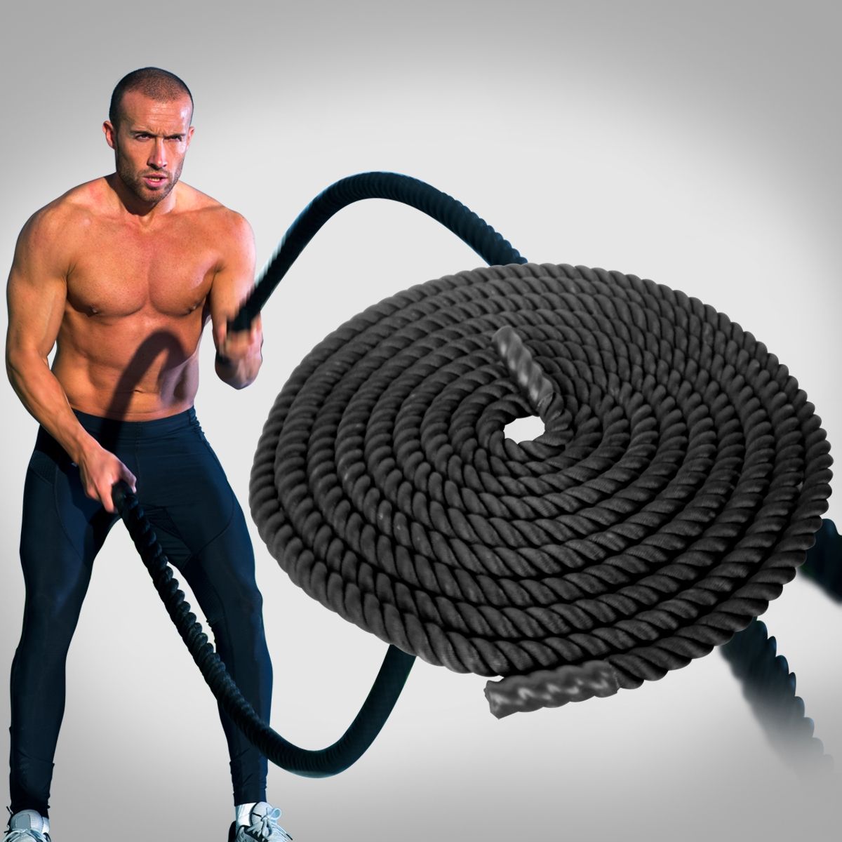 15M x 50mm Crossfit Battle Rope | Crazy Sales