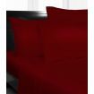 Double Bed Microfibre Red Fitted Sheet Combo Pack