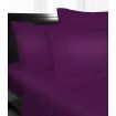 Double Bed Microfibre Purple Fitted Sheet Combo Pack