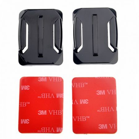 2x Curved Surface 3M VHB Adhesive Sticky Mount for GoPro Hero 1 2 3 3+ ST-11