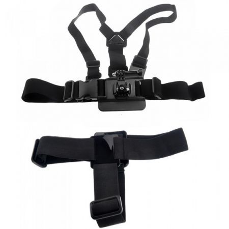 Elastic Chest Strap Head Mount Belt for GoPro HD Hero 1 2 3 3+ with Adjustment Base