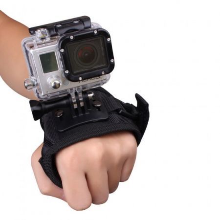 Andoer Glove-style Wrist Band Mount Strap Accessory for GoPro Hero 3+/3/2/1 Camera Big