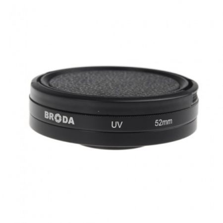 52mm Filter Adapter + Glass UV Lens + Protective Cap for Gopro Hero 3 3+
