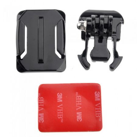Helmet Curved Surface + Mount + 3M VHB Sticker for GoPro HD Hero3+ 3 2 1 ST-13