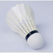 24Pcs Training White Goose Feather Badminton Shuttlecocks