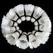 24Pcs Training White Goose Feather Badminton Shuttlecocks