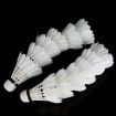 24Pcs Training White Goose Feather Badminton Shuttlecocks