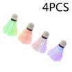 4PCS Colorful LED Shuttlecock Badminton