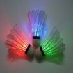 LUD 8PCS Colorful LED Shuttlecock Badminton