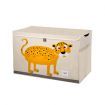 3 Sprouts Toy Chest Orange Leopard