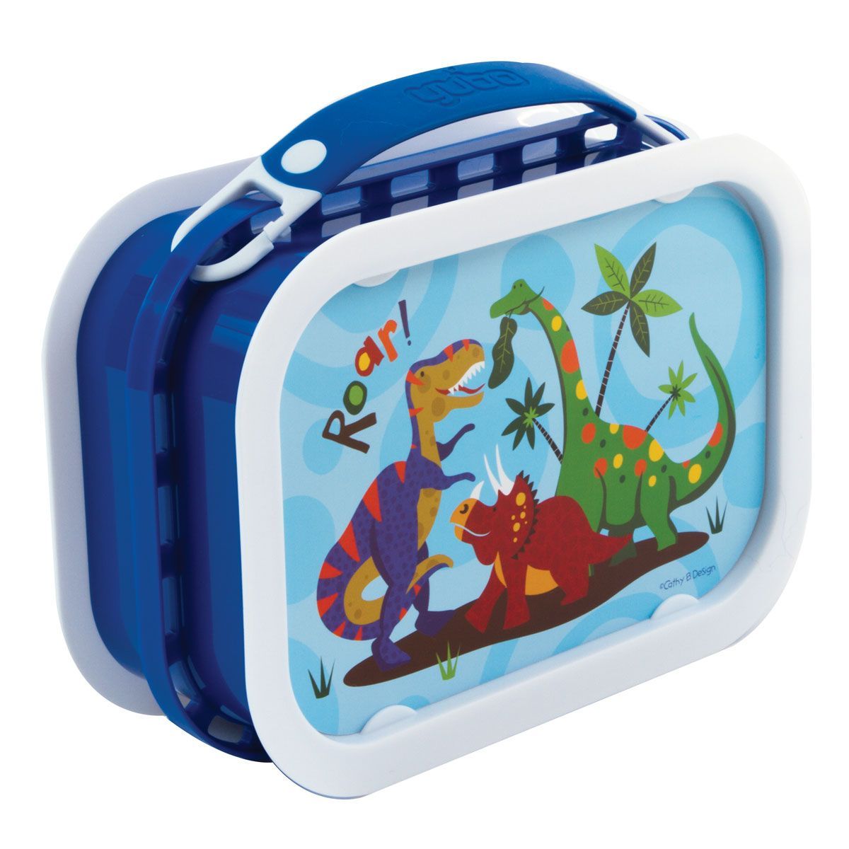 Yubo Lunch Box Dinosaur (Blue)
