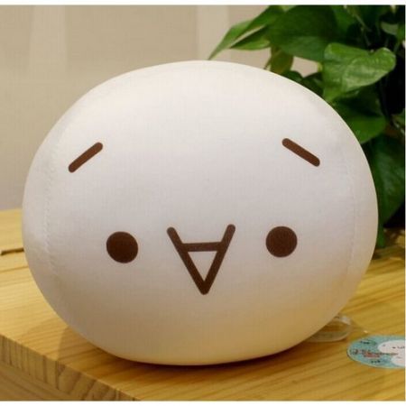Cute Rice Roll Plush Doll Toy Collection Decoration Smile Face