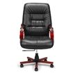 Black Genuine Leather High Back Office Chair | Crazy Sales