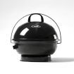 Charcoal Football Enameled BBQ Grill