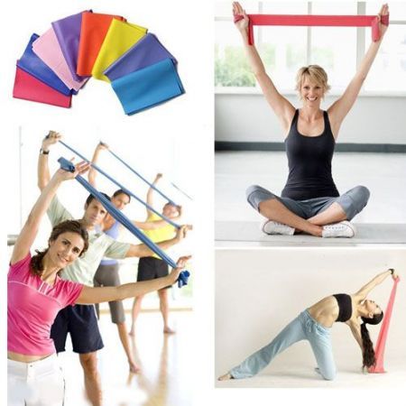 Fitness Exercise Workout Pilates Yoga Strength Resistance Bands Pull Strap