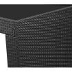 7 Piece Wicker Patio Bar Set - Grey Cushions