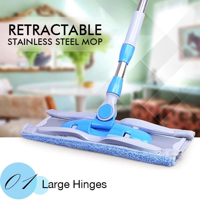 Deluxe Retractable Flat Mop | Crazy Sales