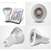 3W GU10 Colors RGB LED Light Bulb with Remote Control Energy-saving