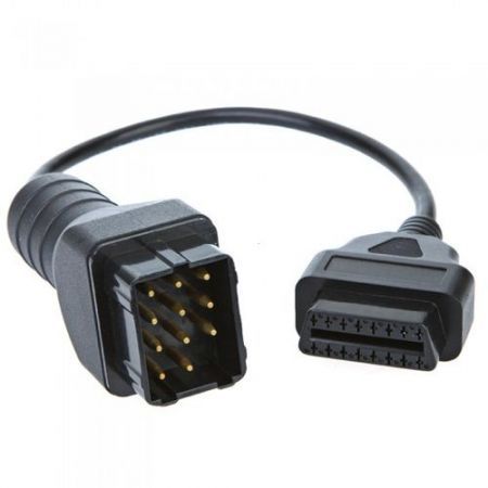 Renault 12Pin to 16Pin OBD 2 Female Adapter Connector Cable